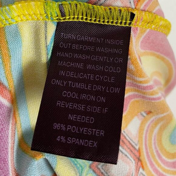 Hale Bob Multicolor Printed 3/4 Sleeve Dress Size Small - Picture 4 of 4